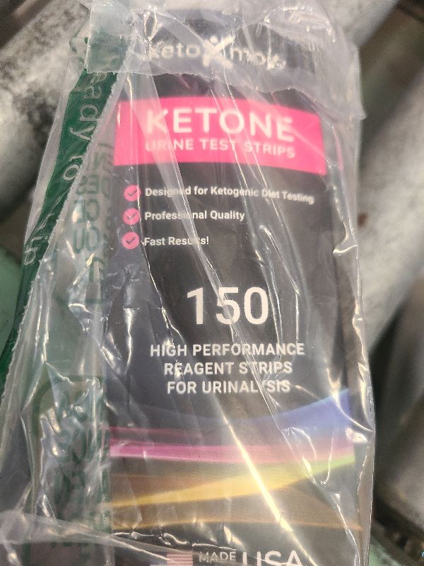 Photo 1 of 150 Ketone Test Strips with Free Keto Guide eBook & Free APP. Urine Test for Ketosis on Ketogenic & Low-Carb Diets. Extra-Long Strips.