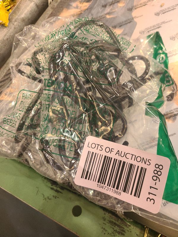 Photo 1 of 18 Pack Large S Hooks for Hanging, 4-1/2 inch Heavy Duty Rust-Free Closet S Hook, Metal Non Slip Rubber Coated S Hooks Black for Hanging Clothes Jeans Plants Bag Belt Pan Pot Cup Towels Basket Tools