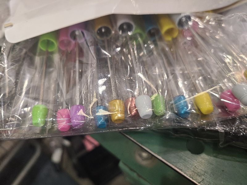 Photo 1 of 20 Pcs Beadable Pens,plastic Bead Pen Bulk Colored,black Ink Beaded Pens Extra Refills for Make Gifts for Children and Students, Office School Supplies(Macaroon Color)