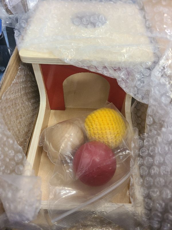 Photo 1 of Adena Montessori Wooden Toy for 6-12 Month Baby 3 Balls,Sorting and Stacking Colorful Learning Education Toy for Toddler Kid 1-2 Year Old, Preschool Girl and Boy Gift(Full Size Textures)