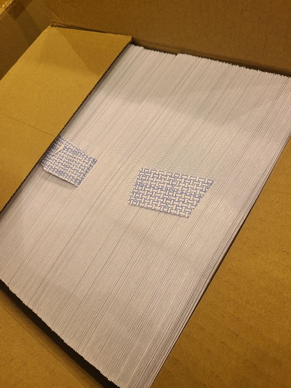 Photo 1 of #9 Double Window Security Envelopes, HERKKA No.9 Double Window Business Envelopes Designed for Quickbooks Invoices and Business Statements - Number 9 Size 3 7/8 Inch X 8 7/8 Inch - 24 LB - 500 Pack