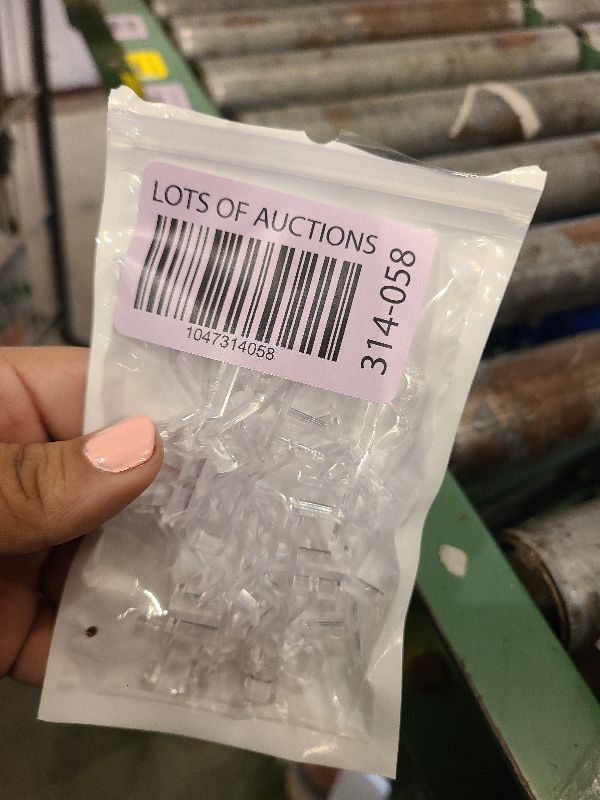 Photo 1 of 12 PCS Hidden Channel Valance Clips, 1-7/8inch Clear Plastic Blinds Clips for Valance with a Groove in The Back