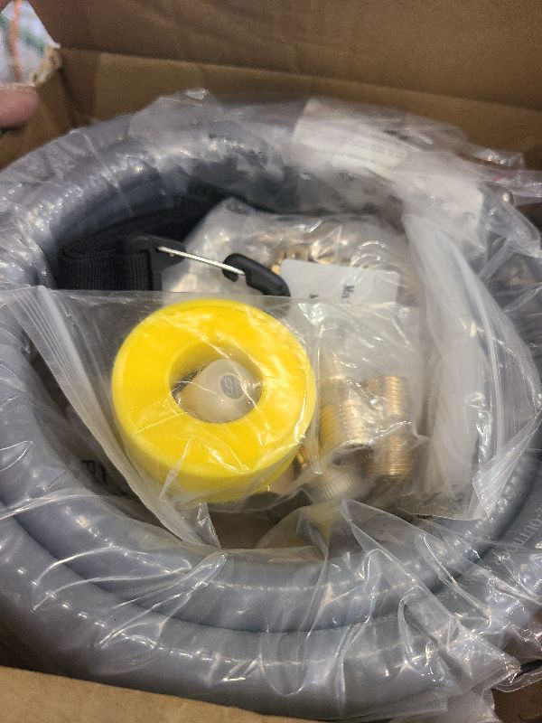 Photo 1 of 5369 Propane to Natural Gas Conversion Kit, 12FT 3/8" ID Natural Gas Hose with Quick Connect for weber, char-broil, blackstone, Pizza Oven, Fire Pit, Generator(Only Applicable to Devices with 3/8" ID)