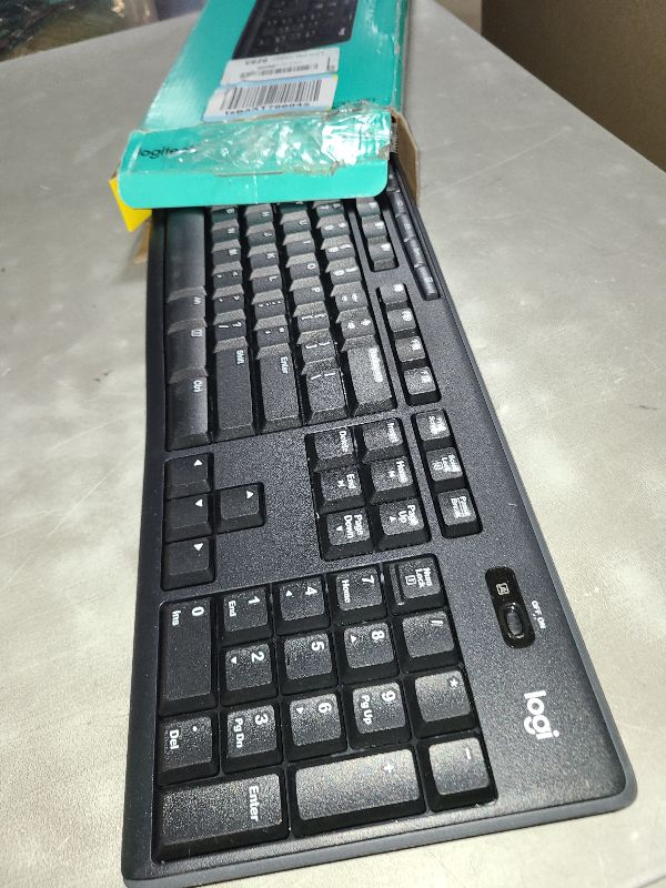 Photo 1 of Logitech MK270 Wireless Keyboard And Mouse Combo For Windows, 2.4 GHz Wireless, Compact Mouse, 8 Multimedia And Shortcut Keys, For PC, Laptop - Black