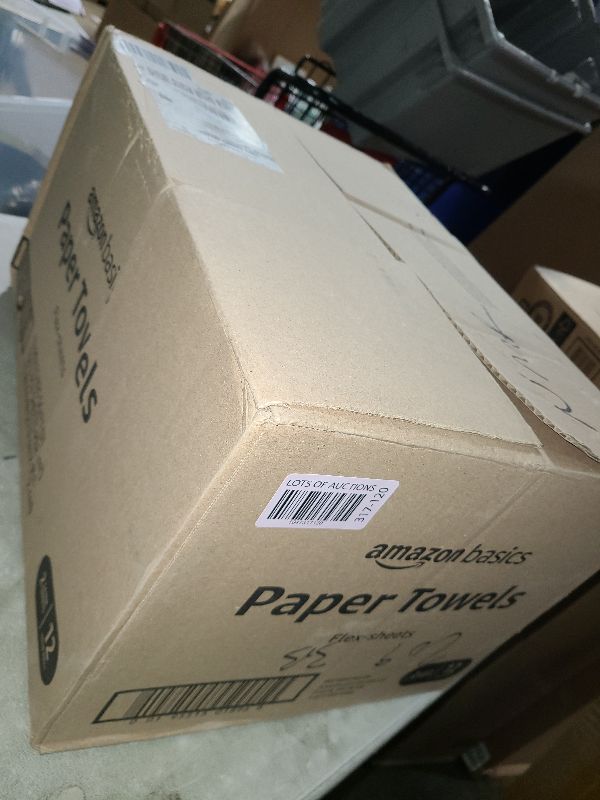 Photo 1 of Amazon Basics 2-Ply Flex-Sheets Paper Towels, 12 Basics Rolls = 32 Regular Rolls, Everyday Value with 150 Sheets per Roll