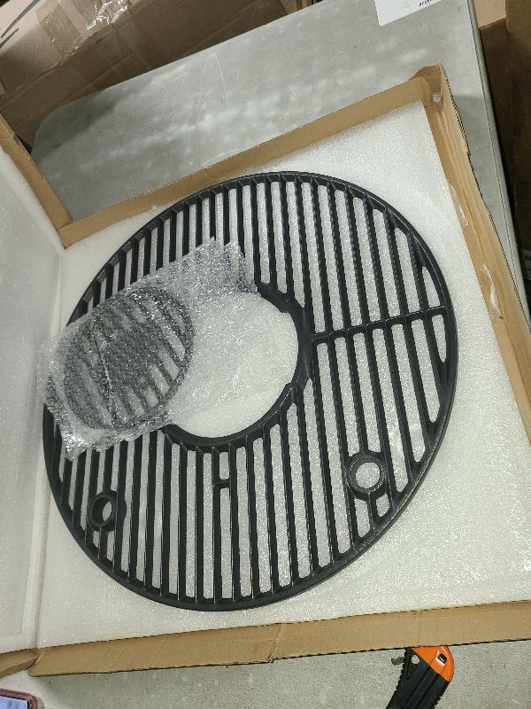 Photo 1 of 19.5" Round Grill Grate for Akorn Kamado Ceramic Grill, Pit Boss K24, Louisiana Grills K24, Char-Griller 16620, Cast Iron Grill grates Replacement for Akorn Kamado, Expert kamado, Kamado Acorn