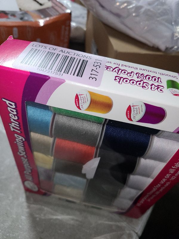 Photo 1 of Allary 4857-GB Designers Choice All Purpose Polyester Sewing Thread Spools 200 Yards Each - Multicolored in Box - Multipack Bundles (Set of 24 Spools)