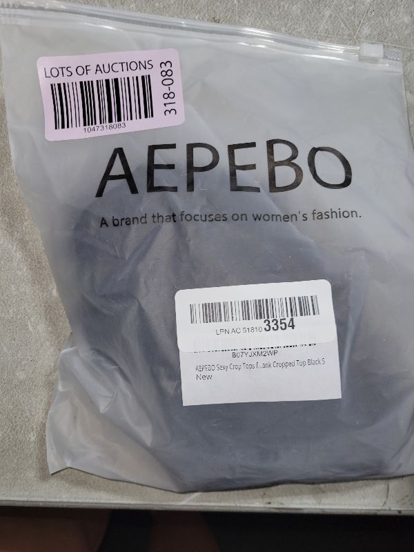 Photo 1 of AEPEBO Sexy Crop Tops for Women Deep V Neck Back Cutout Sleeveless Plunge Racerback Tank Cropped Top Black S