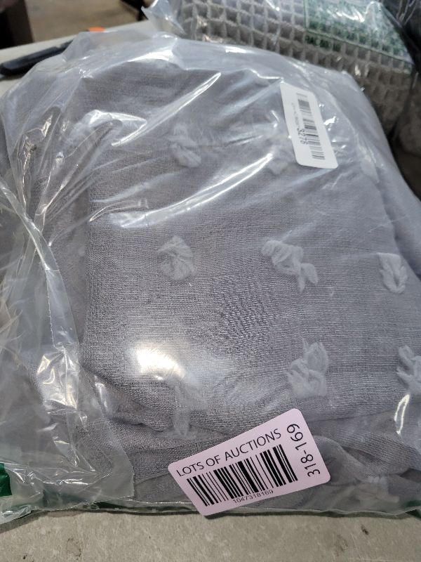 Photo 1 of 96 Inch Gray Sheer Curtains for Living Room Bedroom 2 Panels Set Back Tab Rod Pocket Pom Pom Textured Floral Bubble Ceiling to Floor Length Dark Grey Curtain 96 Inches Long for Large Bay Window 8 FT