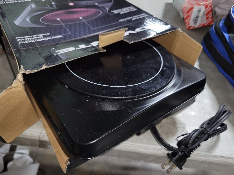 Photo 1 of OVENTE Countertop Infrared Single Burner, 1000W Electric Hot Plate with 7” Ceramic Glass Cooktop, 5 Level Temperature Setting & Easy to Clean Base, Compact Stove for Home Dorm Office, Black BGI101B