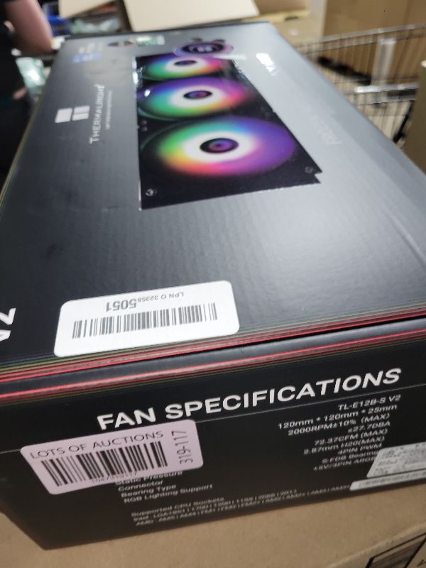 Photo 1 of Thermalright Frozen Notte 360 Black ARGB V2 Water Cooling CPU Cooler, 360 Specification CPU Liquid Cooler,3 PWM Fans, S-FDB Bearings, Suitable for AMD:AM4/AM5, Intel LGA 1851/1700/115X/1200/2011