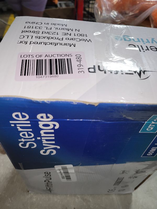 Photo 1 of 60 ml Syringe without Needle - 25 Pack of Individually Wrapped Disposable Syringes - Good for Medical, Scientific Lab, Home Use, and More - Sterile Luer Lock Syringes