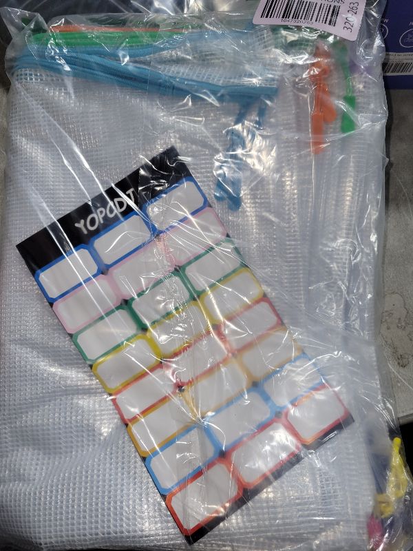 Photo 1 of 24pcs Mesh Zipper Pouch File Bags Puzzle Storage Bags, A3 17x12 Inches Large Reusable Zipper Pouches for Organizing Classroom Board Game Organization