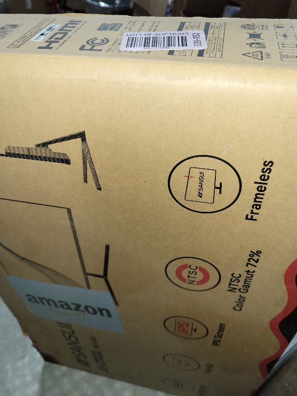 Photo 1 of SANSUI Monitor 27 Inch IPS 100Hz Computer Monitor, FHD 1080P HDR PC Monitor with HDMI Ports Adaptive Sync Tilt Adjustable Frameless VESA Compatible for Office and Home