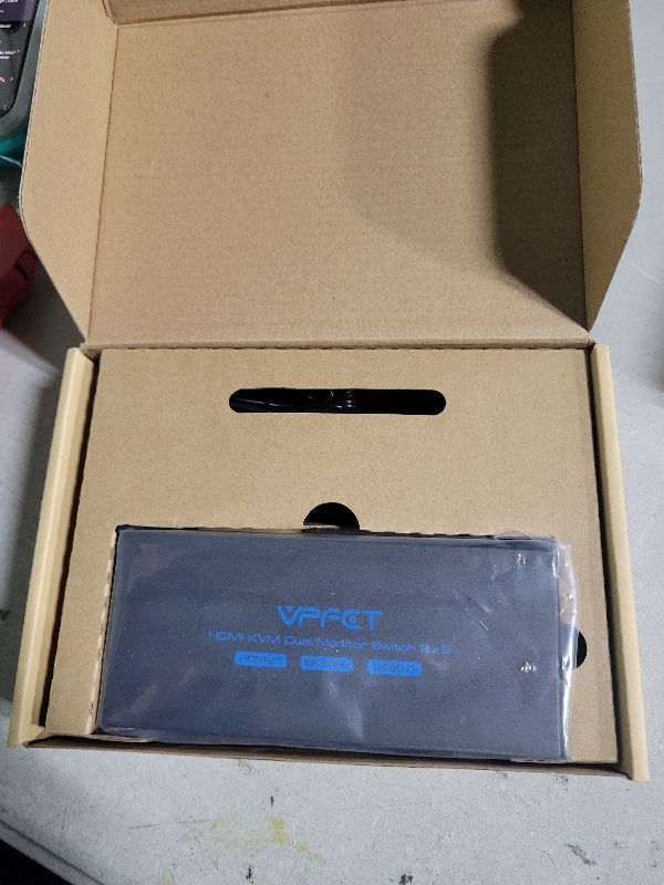Photo 1 of 8K HDMI KVM Switch 2 Monitors 2 Computers Dual Monitor Support 8K@60Hz 4K@120Hz KVM Switcher PC Extended Display for 2 Port Share 4 USB 3.0 HUB Desktop Controller and 2 USB Cables Included