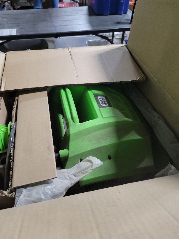 Photo 1 of Electric Dethatcher Scarifier 13-Inch 12 Amp, SWIPESMITH 2-in-1 Lawn Dethatcher, 4-Position Depth Adjustment, Scarifier with Foldable Handle Two Safety Switches for Lawn Garden Yard, Green