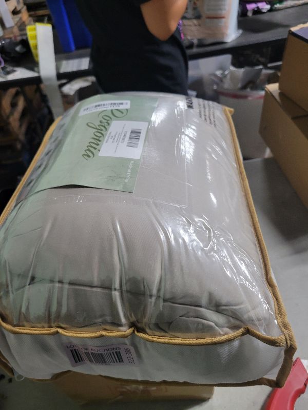 Photo 1 of ROSGONIA Oversized King Comforter Oatmeal, 3pcs(1 Boho Comforter & 2 Pillowcases), Lightweight Oversized King Size Comforter Sets All Season Bedding