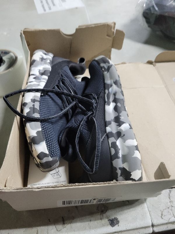 Photo 1 of adidas Lite Racer Adapt 7.0 Sneaker, Black/Black/Grey, 2 US Unisex Little Kid