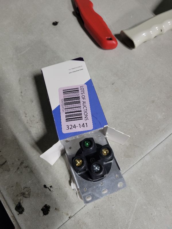 Photo 1 of ENERLITES 50 Amp Range Receptacle Outlet for RV and Electric Vehicles, NEMA 14-50R, 3-Pole, 4 Wire (10, 8, 6, 4 AWG Copper Only), 125/250V, 66500-BK, Black, 1 Pack