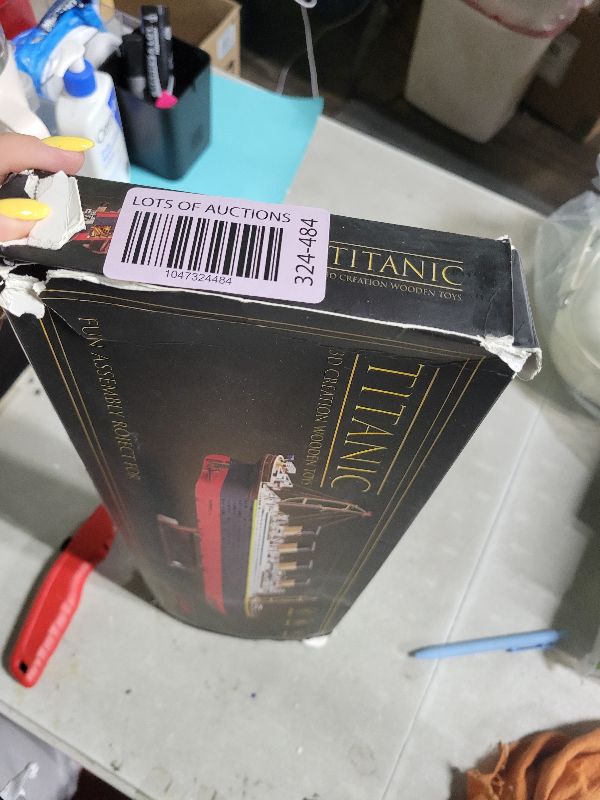 Photo 1 of Titanic 3D Wooden Puzzles for Adults with LED Light, Home Decoration Titanic Model Kits for Adults, Sailboat Hobbies for Men, Christmas Birthday DIY Miniature Kit Gift for Adults Teens