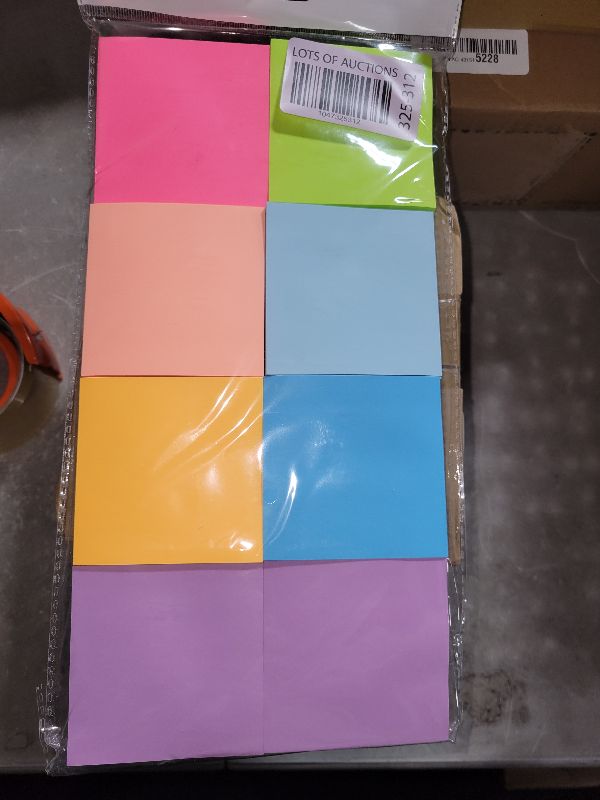 Photo 1 of (16 Pack) Pop Up Sticky Notes 3x3 in Post Accordion Stickies Super Sticking Power Memo Pads Bright Colors