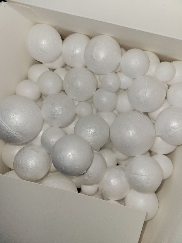 Photo 1 of 240 Pack Foam Balls -Craft Balls DIY Home, School Craft Project -240 Bulk Foam Balls, 4 Sizes .8’’, 1.2’’, 1.6’’, 2’’ Inches