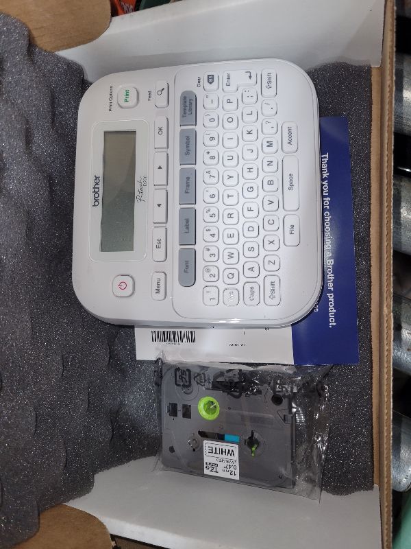 Photo 1 of Brother P-Touch Label Maker, PTD220, Thermal, Inkless Printer for Home & Office, Portable & Lightweight, QWERTY Keyboard, One-Touch Keys & 25 Pre-Set Label Templates Label Memory (Renewed Premium)
