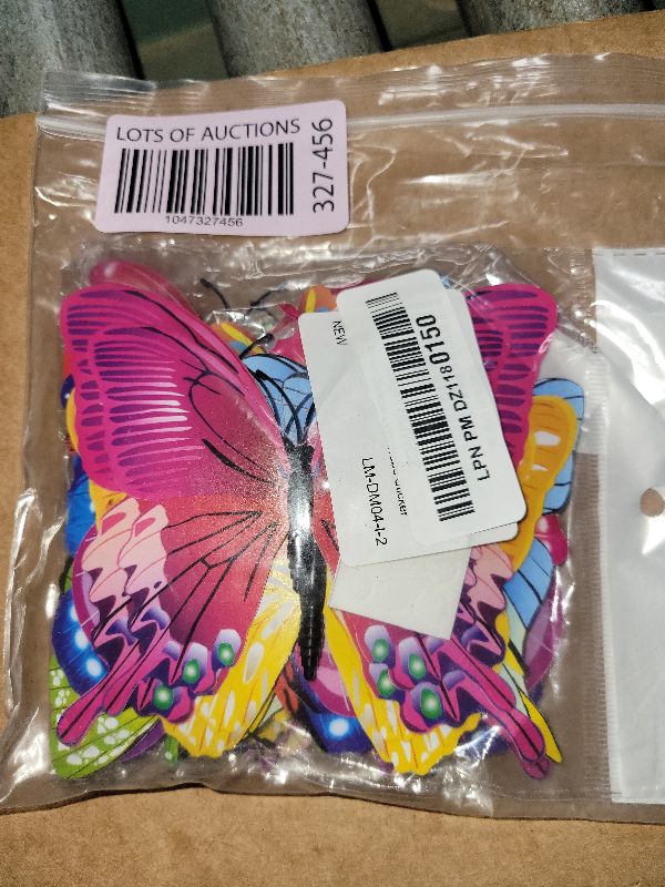 Photo 1 of 24Pcs 3D Butterfly Wall Decor Magnets, Double Layer Removable Decorations Mural Stickers for Party Home Bedroom Locker Decor Refrigerator