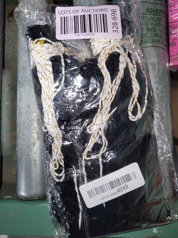 Photo 1 of 4P Black Foil Fringe Tassel Banner Garland Metallic Tinsel Streamers Wall Hanging Curtain Backdrop Banners for Parade Floats, 2024 Graduation Decorations, Father’s Day Party Decoration