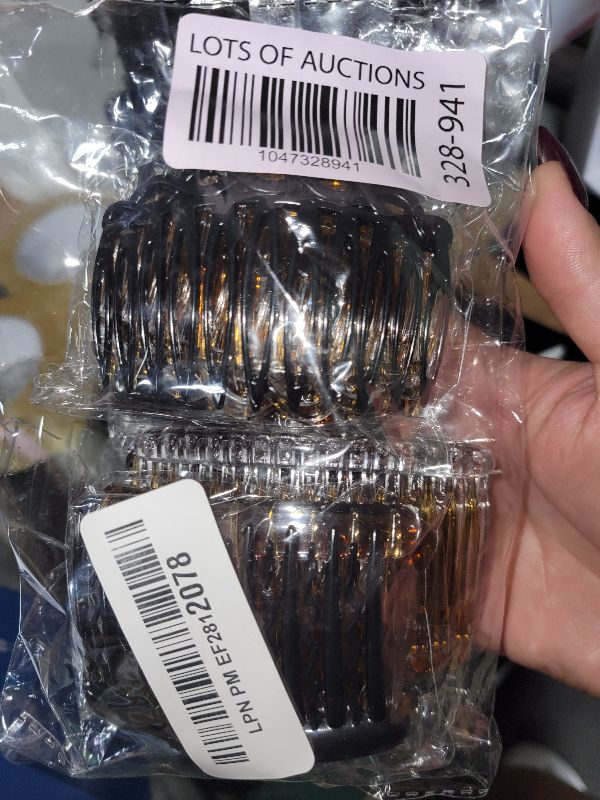 Photo 1 of 24 Pieces French Hair Side Combs Set Plastic Twist Comb Hair Clip Accessories for Women(9/11/15/16/17/23 Teeth Side)