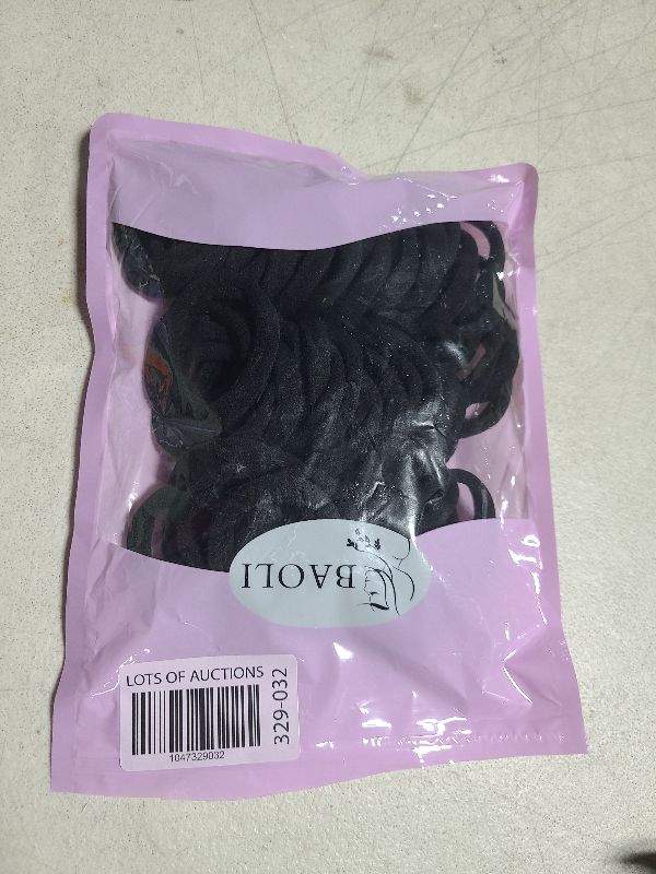 Photo 1 of 100PCS Large Cotton Ponytail Holders, Seamless Hair Ties, Elastics Hair Bands No Damage for Thick, Heavy and Curly Hair, 2 Inch Diameter by BAOLI