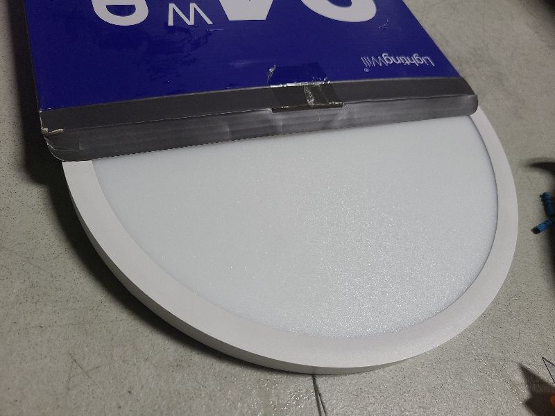 Photo 1 of 12 Inch LED Flush Mount Ceiling Light Fixture, 5000K Daylight White, 3200LM, 24W, Flat Modern Round Lighting Fixture, 240W Equivalent White Ceiling Lamp for Kitchens, Stairwells, Bedrooms.etc.