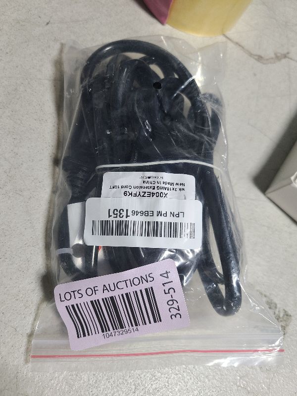 Photo 1 of 16/3 Black Indoor Outdoor Extension Cord 10 Ft Waterproof, Heavy Duty Extension Cord with 3 Prong Grounded Plug,13A 1625W 16AWG SJTW, Flexible Weatherproof Power Cable for Offices, Gardens and Lawns