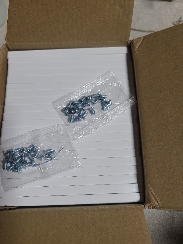 Photo 1 of (20 Pack) BESTTEN USWP6 Matte Snow White Series, 1-Gang Screwless Wall Plate, Decorator Outlet Cover, Decor Switch Plate, H4.69” x W2.91”, for Dimmer, USB, GFCI, Receptacle