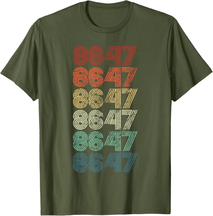 Photo 1 of 8647 Anti Trump 86 47 Retro Impeach 47 Anti-Trump Vance T-Shirt. L