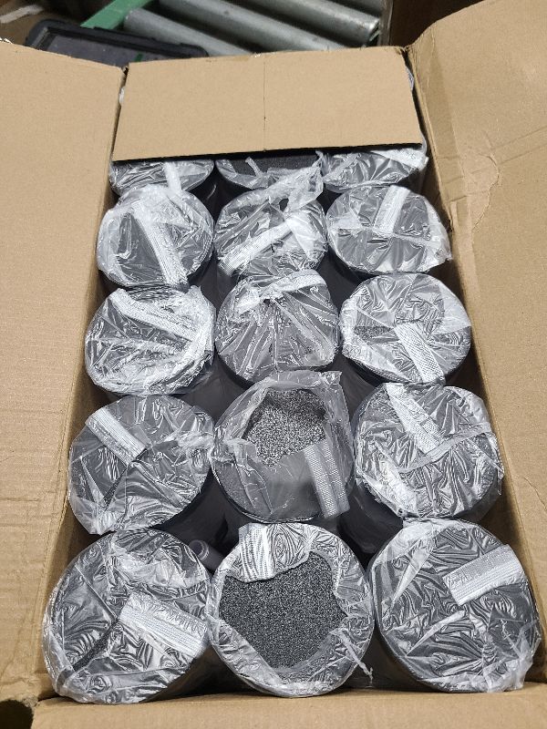 Photo 1 of 36PCS 8OZ Plastic Jars with Screw On Lids, Pen and Labels Refillable Empty Round Slime Cosmetics Containers for Storing Dry Food, Makeup, Slime, Honey Jam, Cream, Butter, Lotion (Black)