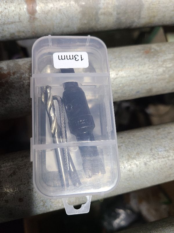 Photo 1 of 13mm (1/2 Inch) Carbide Hole Saw, Stainless Steel Drill Bit, Hole Cutter for Steel, Sheet Metal, Thick Metal and Iron, Black