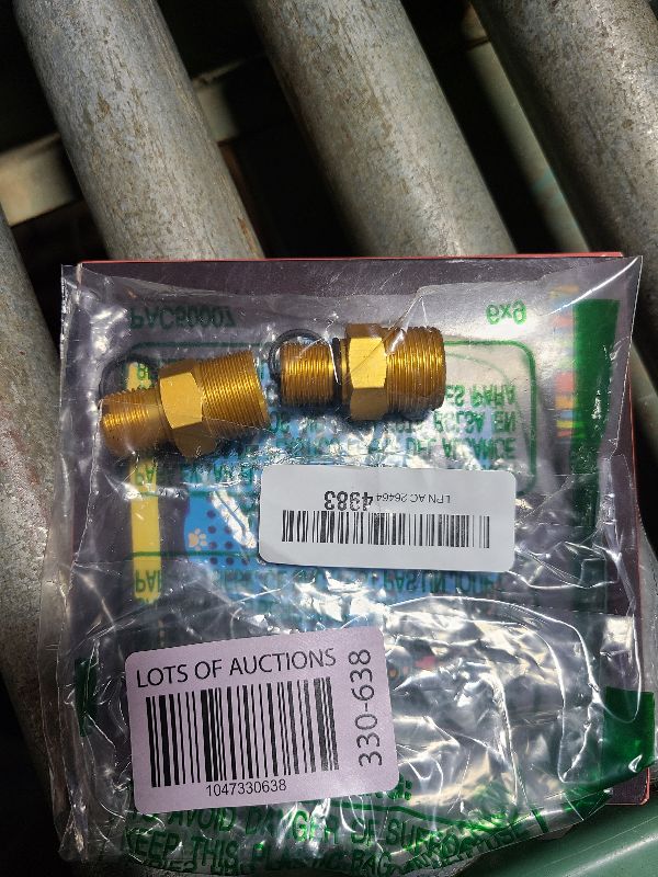 Photo 1 of 2 PCS 7106686 Outlet Connector for Gas Powered Pressure Washer Pumps, 19G & 1.5mm Male