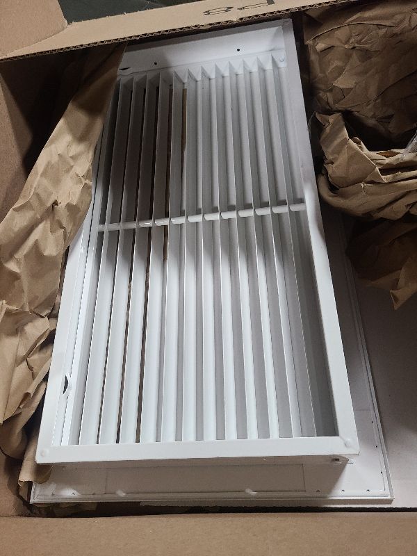 Photo 1 of 20" X 10" Aluminum Return Filter Grille - Easy Airflow - Linear Bar Grilles [Outer Dimensions: 22.5w X 12.5h]