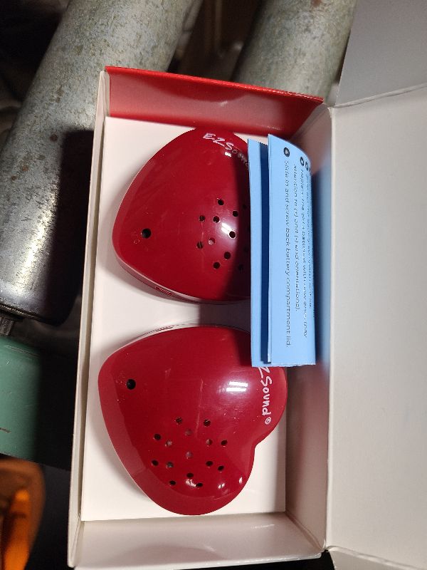 Photo 1 of EZSound Voice Recorder for Stuffed Animal | 2 Pack - 30 sec Voice Box for Stuffed Animal | Recording Safe Recordable Heart Button | Sound Module Insert for Build a Bear, Kids, Teddy, Toy and Gifts Red