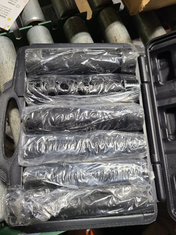 Photo 1 of 1/2 Inch Drive Extended Length Impact Socket Set - Ryansunoro 1/2 Impact Socket Set with 6 Sizes 3/4", 7/8", 15/16", 1-1/16”, 1-1/8", 1-1/4" Extra Deep Socket Set Kit, Mechanical Equipment Maintenance