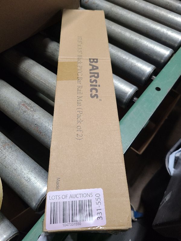 Photo 1 of 17.5x3.5 inches Long PVC Bar Rail Mat Non-Slip Serving Spill Mat (Pack of 2)