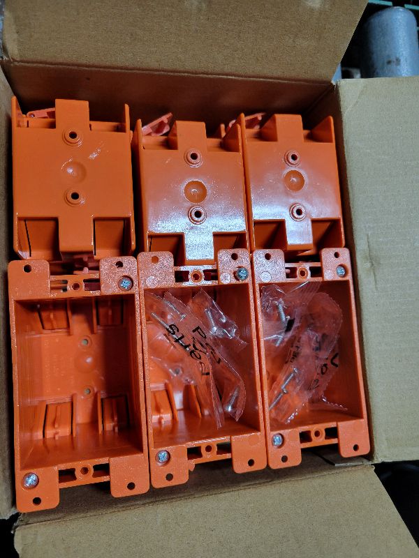 Photo 1 of [6 Pack] CLOUDY BAY Single Gang Electrical Outlet Box,14 Cubic Inch Junction Box,Old Work Box,UL Listed