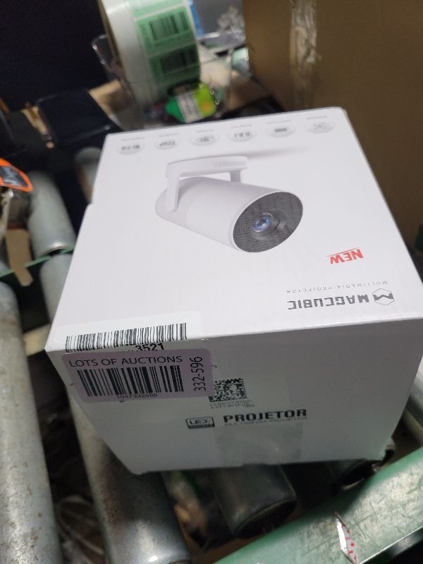 Photo 1 of ?Electric Focus?Magcubic Mini Projector 4K Support, Portable Projector with WiFi 6 and Bluetooth 5.4, Smart Proyector, 5W Soundbase Speaker, 180° Rotation for Home Theater HY300 Ultra