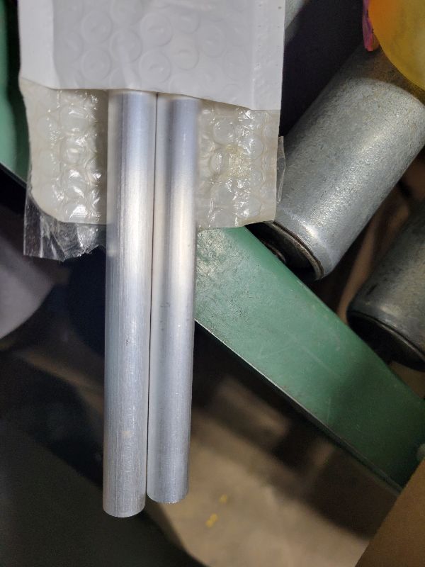 Photo 1 of 2Pcs 1/2" 6061 T651 Solid Aluminum Round Rod 16" Long 0.50 Inch Diameter Solid T651 Extruded Lathe Bar Stock, Round Aluminum Bars for Industrial, DIY Craft (+0.05")