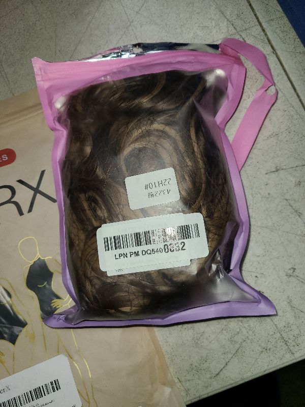 Photo 1 of 4PCS Clip in Hair Extensions Honey Blonde Mixed Light Brown 20 Inch Long Wavy Synthetic Hair Extensions (4pcs, 20Inch, 22H10#)