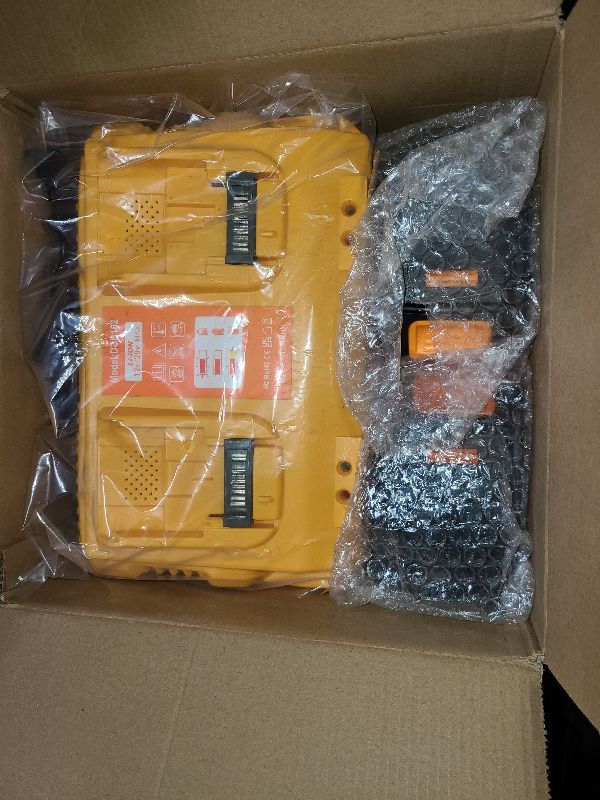 Photo 1 of Amityke DCB102 Replacement for Dewalt 20V Battery Charger Station and 2Pack Replacement for dewalt 20v Battery Compatible with Dewalt 12V/20V Battery