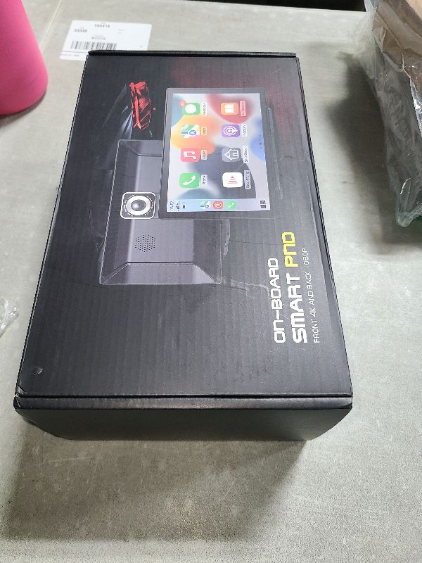 Photo 1 of Wireless CarPlay Screen - 9'' Portable Car Stereo with 4K Dash Cam, 1080P Backup Camera, Satellite Radio, Apple CarPlay & Android Auto, GPS Navigation/AirPlay/Voice Control