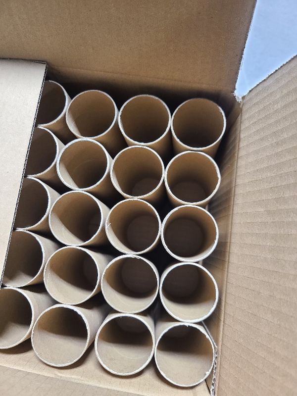 Photo 1 of 30 Pack Craft Rolls - Thick Cardboard Tubes for Crafts - Round Tubes - Cardboard Tubes For Crafts - Craft Tubes - Craft Round Tubes - Paper Tube for Crafts - 1.57 x 3.9 inches - Brown