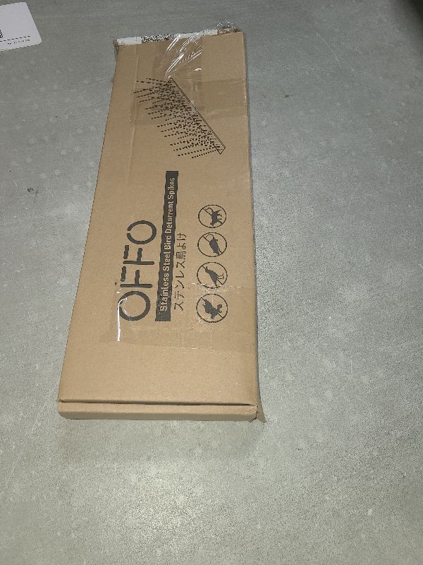 Photo 1 of OFFO Bird Spikes with Stainless Steel Base, Durable Bird Spikes Arrow Pigeon Spikes Fence Kit for Keeping Small Bird, Crows and Woodpeckers Away, Covers 10.2 Feet(3.1m)